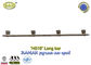 Ref No zamak H019 zinc peti long bar metal coffin hardware 1.55 meter panjang dengan 4 basa