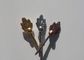 logam Peti Mati Sekrup pemakaman accessoires D005 daun warna emas bentuk 2.6 * 9cm dekorasi peti mati
