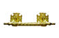 Seng Casket Logam Menangani, logam Pemakaman aksesori 30 X 9.5cm warna emas zamak peti mati bar