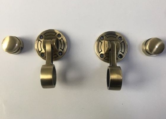 kualitas  Luxury Zinc Alloy Casket Handle H058 / Coffin Accessories Handles Diameter 3 Cm pabrik