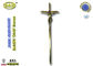 56.7 * 15.8 cm Salib Katolik Salib Seng Untuk Dekorasi Dulang logam D045 zamak salib gaya Eropa perunggu antik