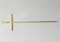 D046 Zamak Cross Dan Crucifix Coffin Tutup Dekorasi Funeral Accessories warna emas