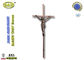 Zinc alloy salib zamak crucifix / coffin Dekorasi D051 Italia warna perunggu berkualitas